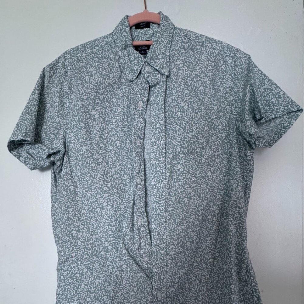 J. Crew Flex-Wash Slim Men's Short-Sleeve Button-Up